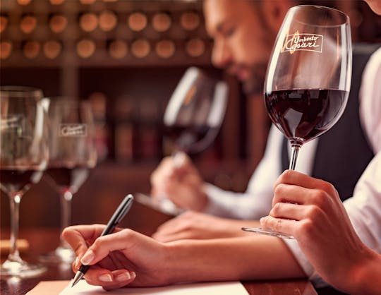 Blind tasting at Umberto Cesari wine cellar