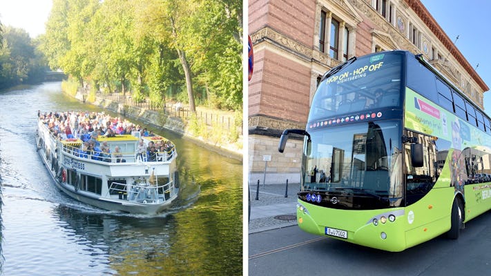 Excursão de ônibus e barco hop-on hop-off de Berlim por 24 ou 48 horas