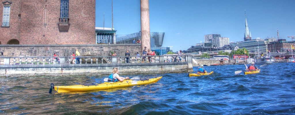 Wycieczka kajakiem po centrum Sztokholmu