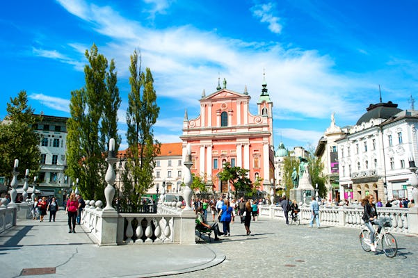 Besichtigung des historischen Stadtzentrums und der Burg von Ljubljana