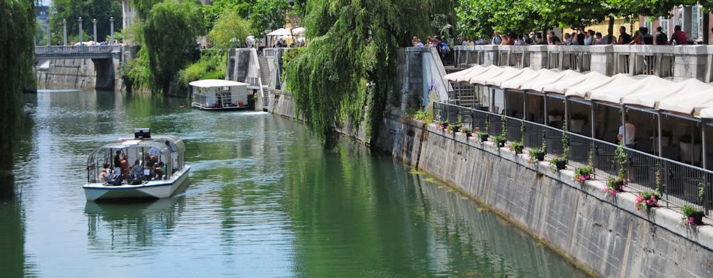 Visite des sites touristiques de Ljubljana avec croisière en bateau