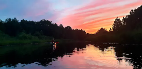 Night walk and canoeing tour from Pärnu