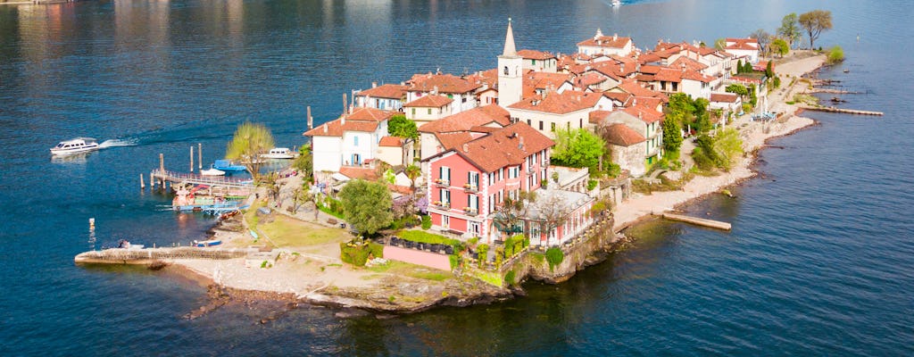 Transferência de barco Isola Bella e Isola dei Pescatori