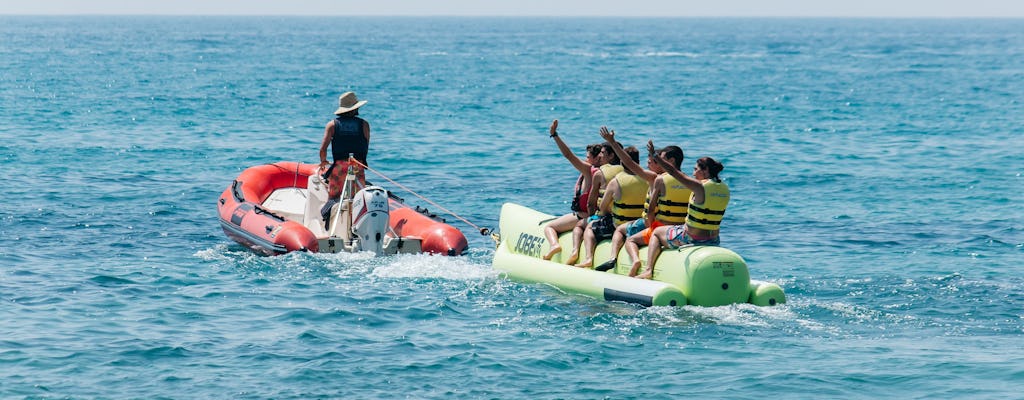 Paseo en banana boat en Salou