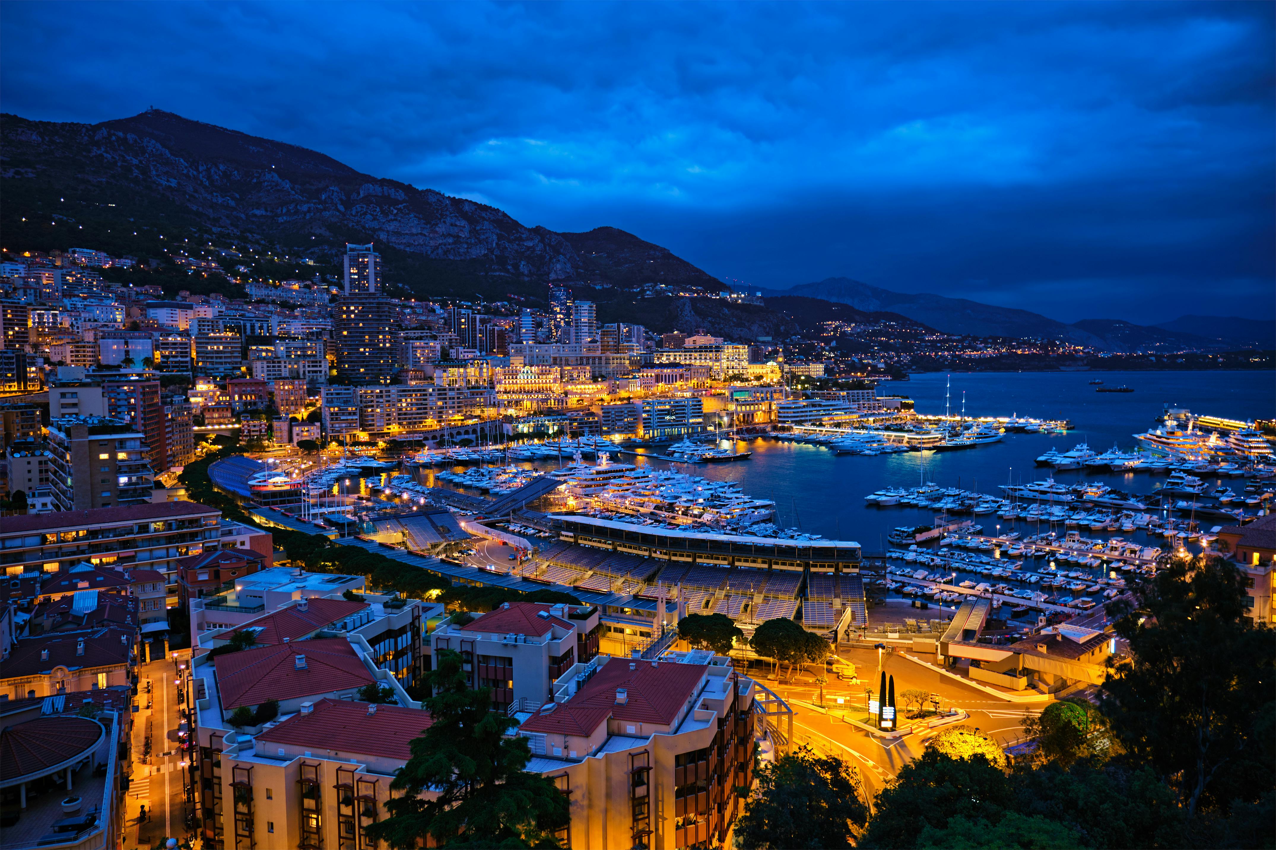 Tour of Monaco by night from Nice