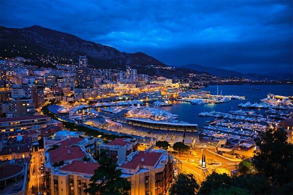 Tour durch Monaco bei Nacht von Nizza