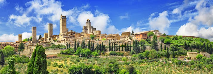 Tour di Siena e San Gimignano da Roma con degustazione di cibi e vini