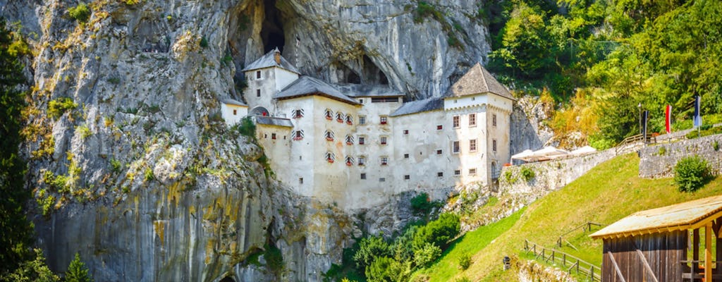 Visite de la grotte de Postojna et du château de Predjama au départ de Bled