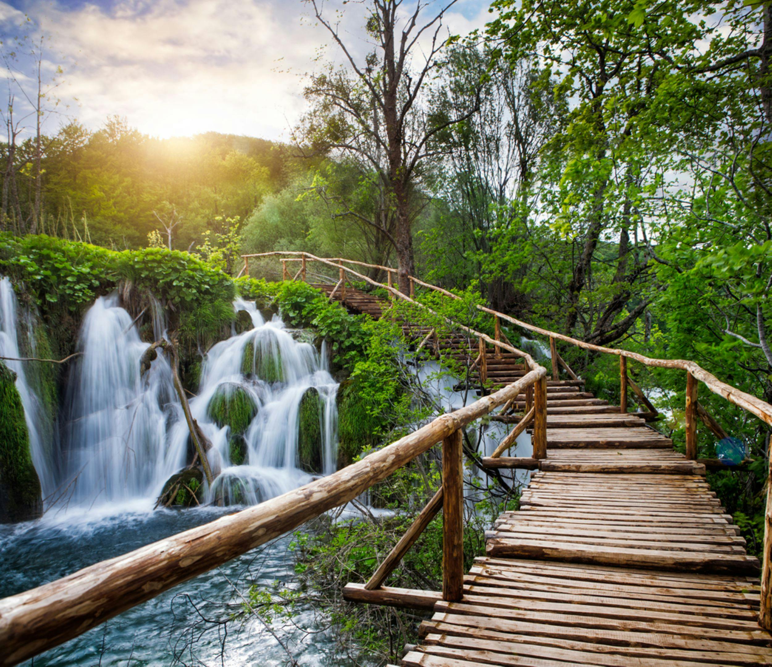 Gita giornaliera privata al Parco nazionale dei laghi di Plitvice da Lubiana