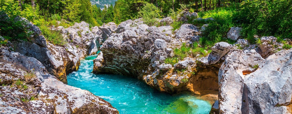 Esperienza di rafting di un'intera giornata sul fiume Isonzo da Lubiana