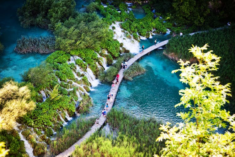 Plitvice Lakes National Park private day trip from Ljubljana