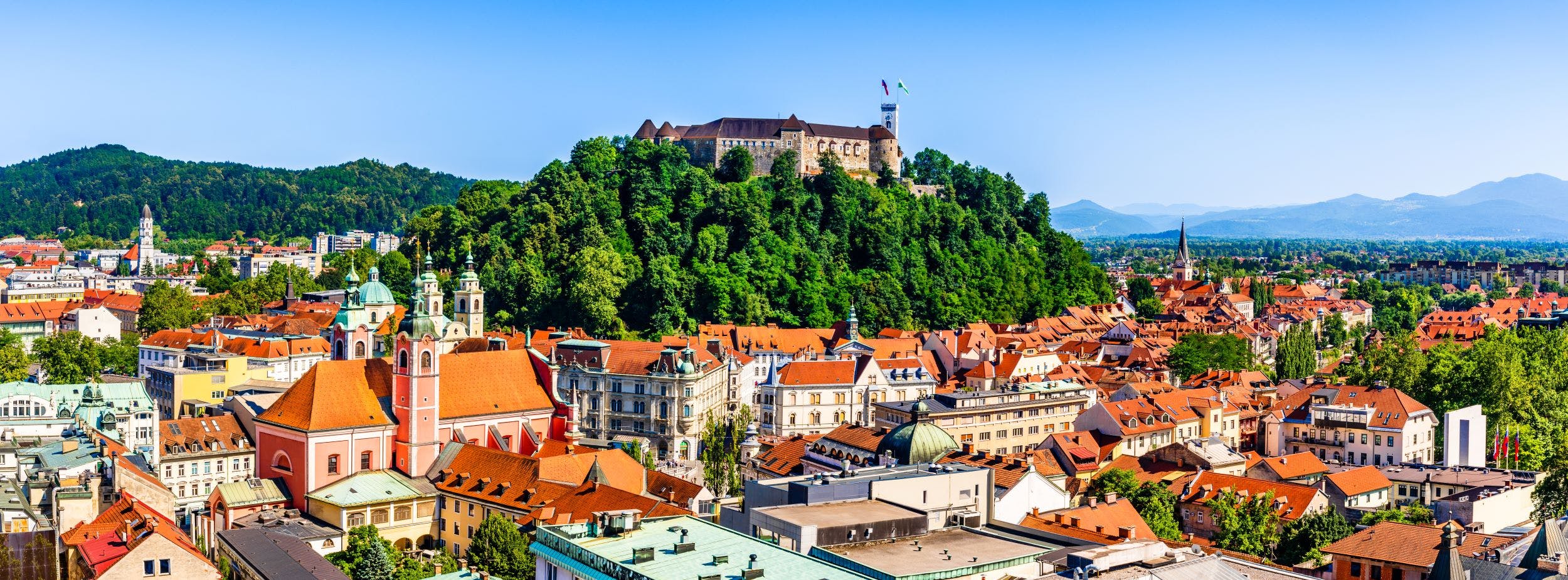 Ljubljana Stadtrundfahrt und Burg von der Küste