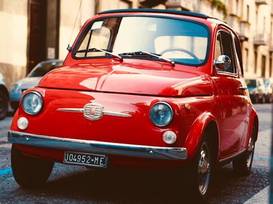 Experiência vintage Fiat 500 em Roma