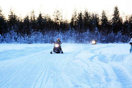 Arctic circle snowmobile safari
