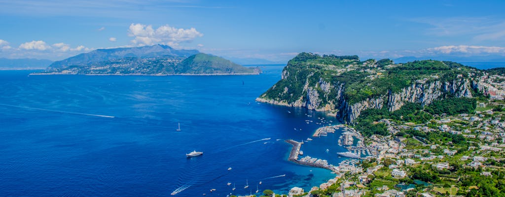 Excursion en bateau privé à Capri au départ de Salerne