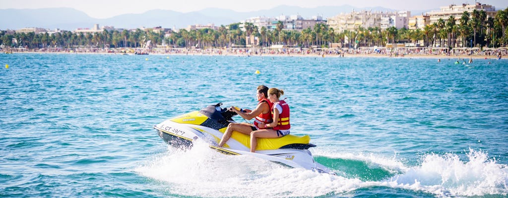 Circuito de motos de agua en la playa de Llevant