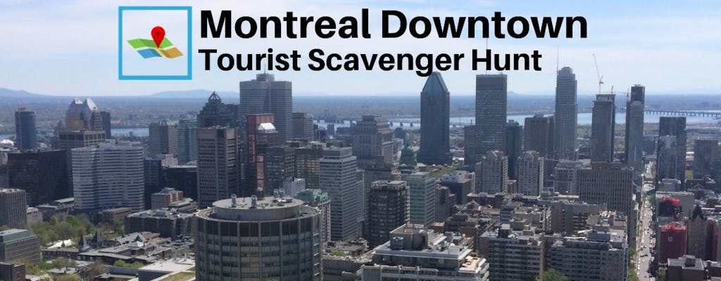 Búsqueda del tesoro turístico en el centro de Montreal