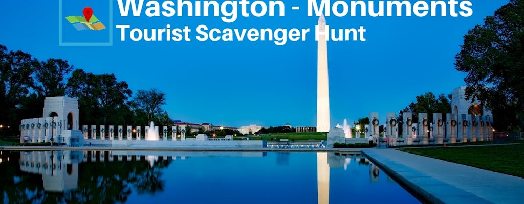 Monumentos de Washington Búsqueda del tesoro de turistas