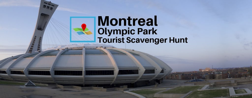 Touristen-Schnitzeljagd im Olympiapark von Montreal