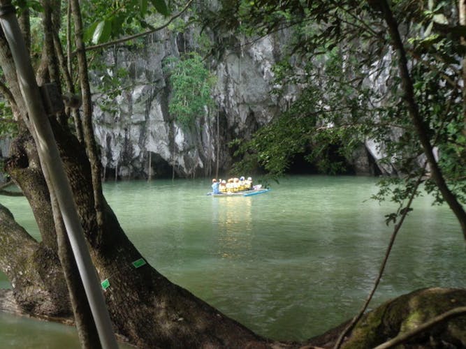 Private underground river tour with Ugong Rock cave and zip line