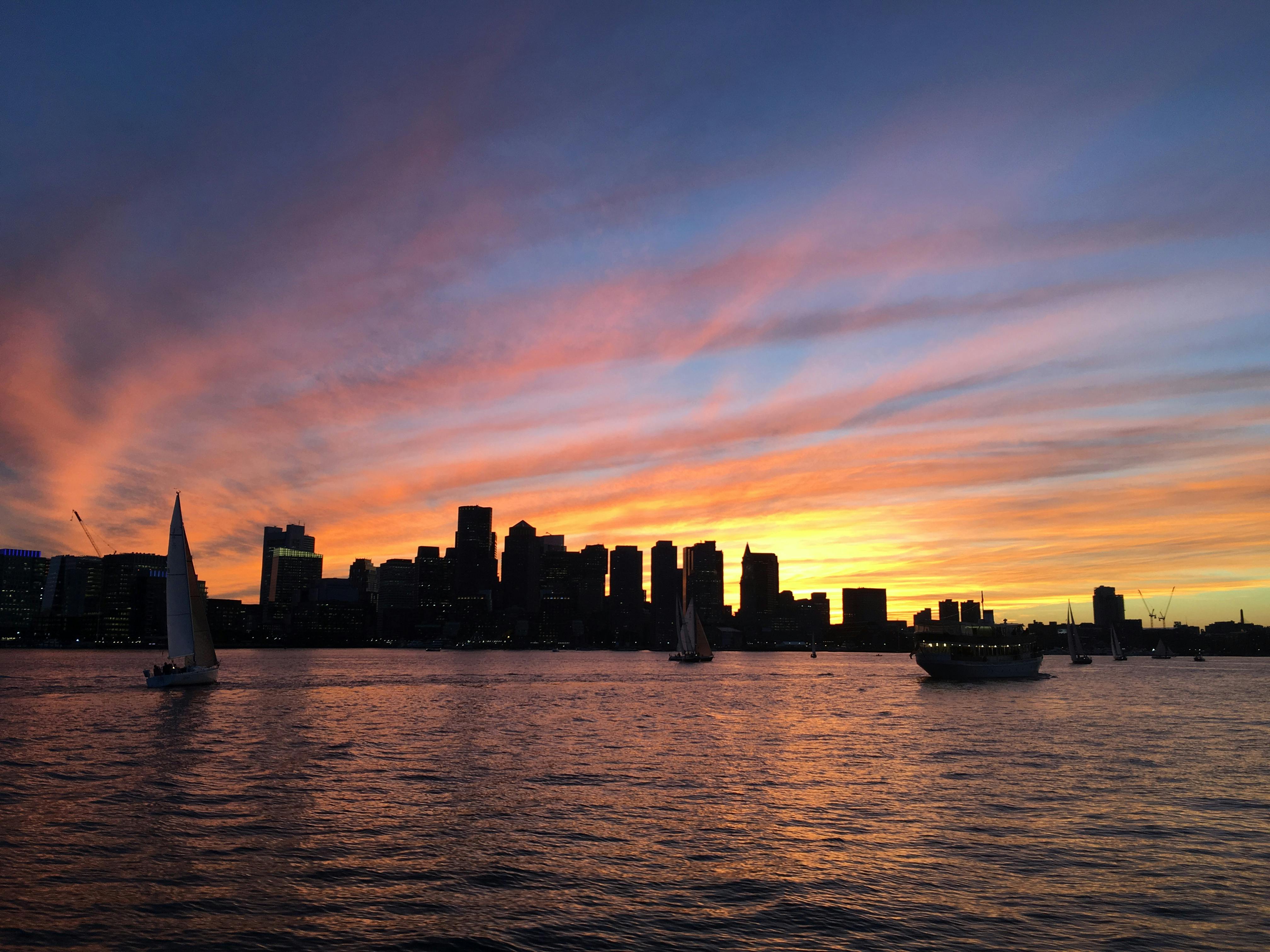 sunset sailing cruise boston