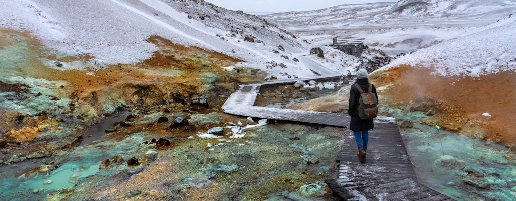 Tour privado ao longo da Península de Reykjanes e da Lagoa Azul