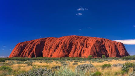 Amanecer de Uluru y campo de luz
