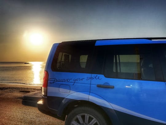 Visite privée en 4x4 au coucher du soleil à Corfou