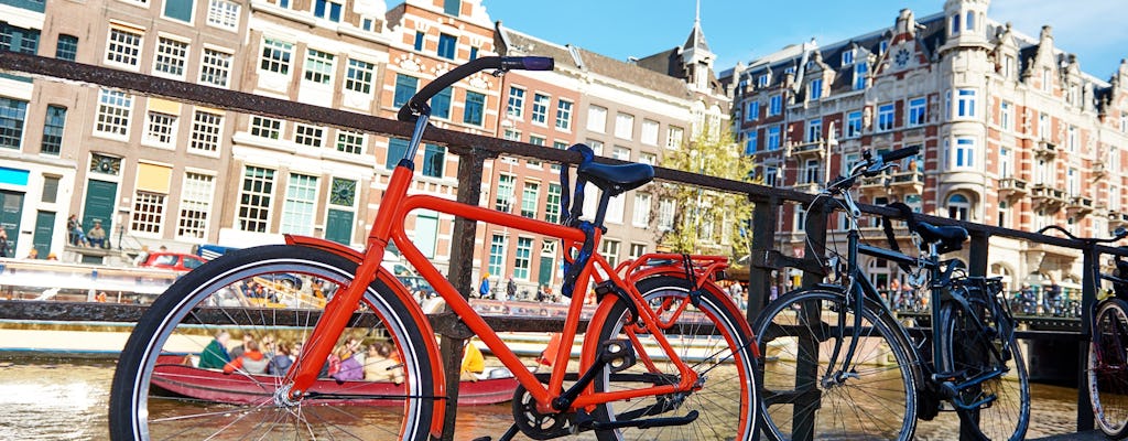 Visite à vélo privée des attractions et des trésors cachés d'Amsterdam