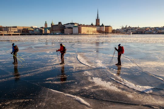 Fascinerende isskøjteløb omkring Stockholm for begyndere.