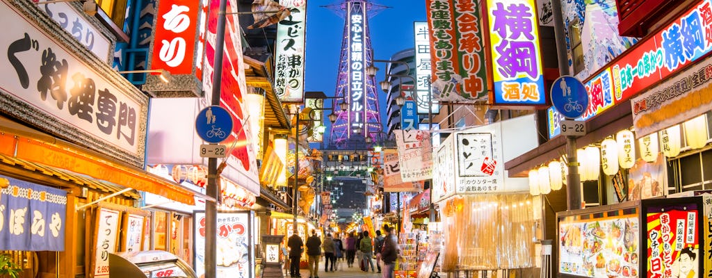 Tour gastronomico di strada retrò di Osaka: Shinsekai