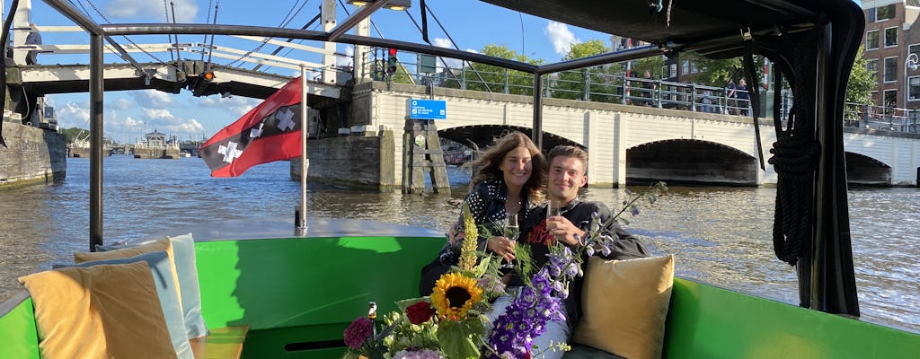 Private small boat cruise on the Amsterdam canals
