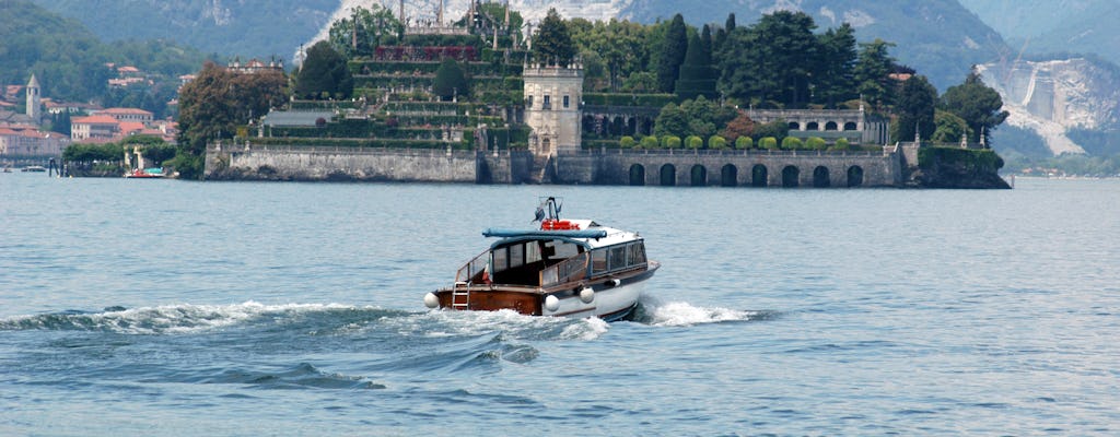 Privétaxi-bootservice met bezoek aan 1 van de Borromeïsche eilanden naar keuze