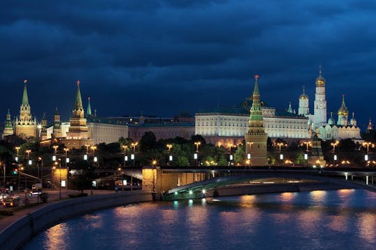Privé bustour door Moskou 's nachts