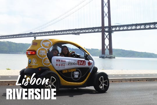 Lisbon riverside tour in an electric vehicle