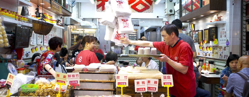 Visita guiada y gastronómica en la calle Kowloon para grupos pequeños