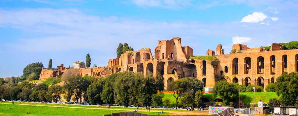Hop on panoramic tour of Rome by open bus
