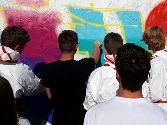 Mauerpark Berlin offener Graffiti Workshop