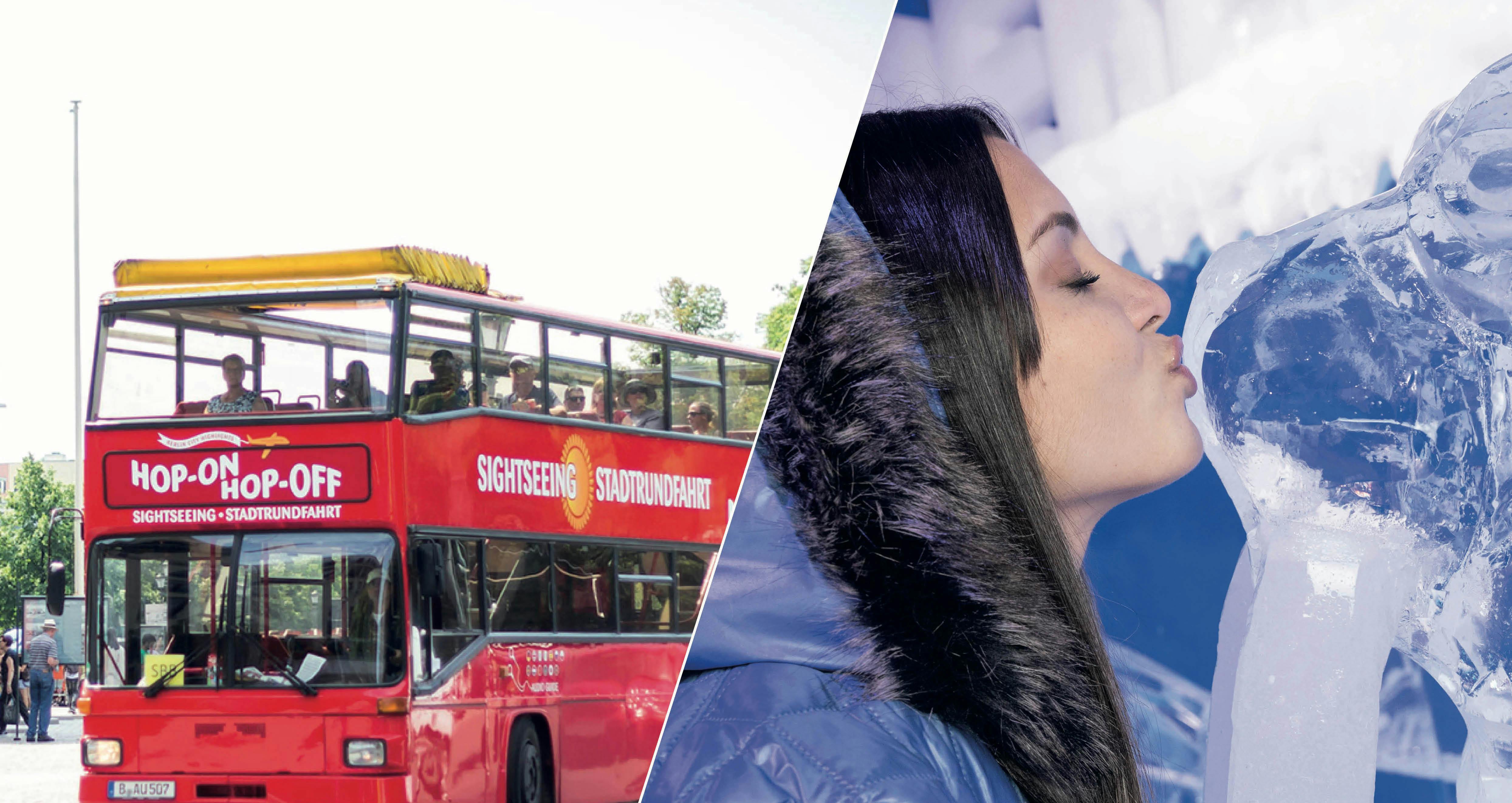 Berlin Icebar and 24 hour hop-on hop-off bus ticket
