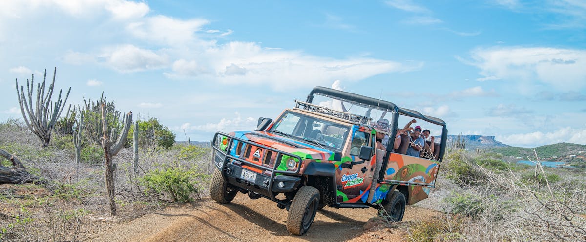 Halve dag off-road safari en snorkelervaring in Oost-Curaçao