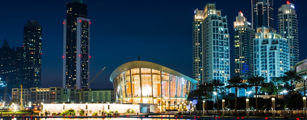 Visite de l'opéra de Dubaï et de la fontaine de Dubaï avec transfert