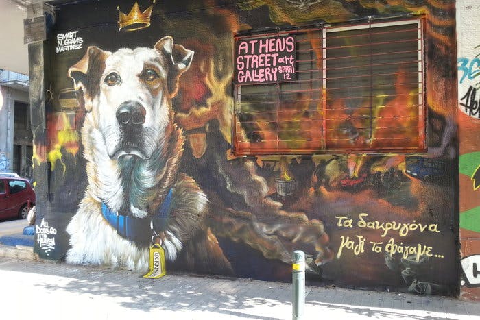 Street art-tour door Athene voor kleine groepen