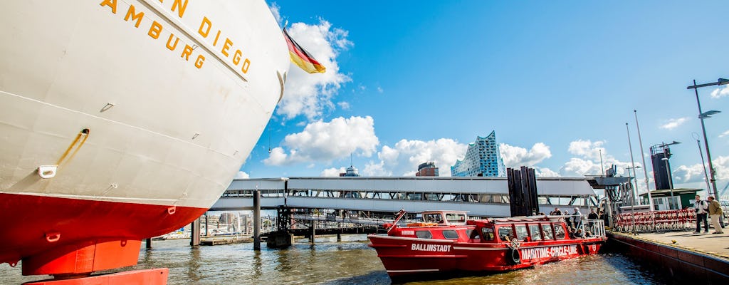 Hop-on Hop-off Hafenrundfahrt mit Ticket für das Museumsschiff Cap San Diego