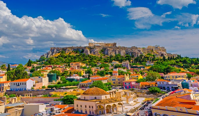 Excursão turística privada em Atenas e Pireu com guia de áudio