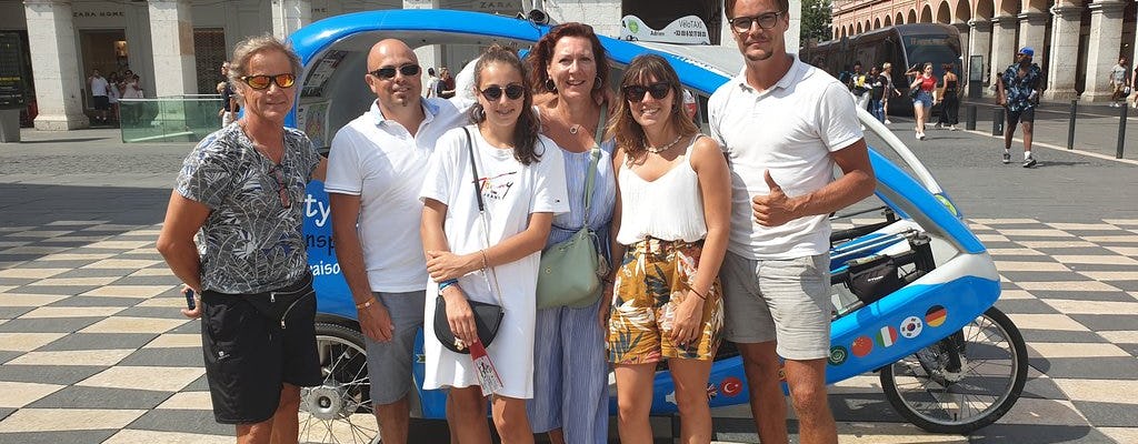 Un paseo en rickshaw eléctrico privado de 40 minutos en la Riviera francesa
