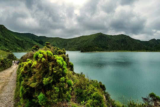 Visite à pied d'une journée à Lagoa do Fogo