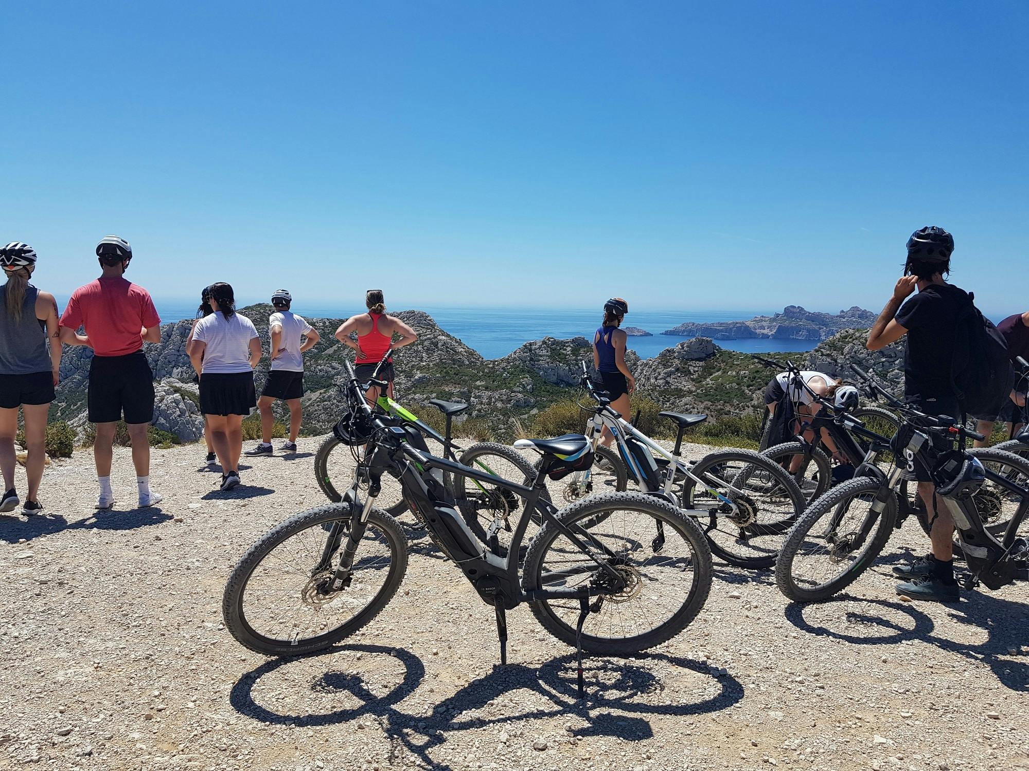 Noleggio di biciclette elettriche per il Parco Nazionale delle Calanques e Marsiglia