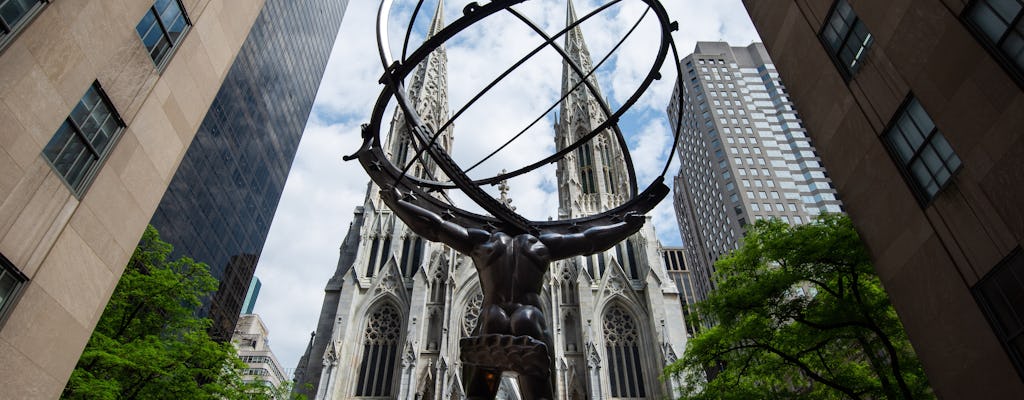 Visite audio des billets coupe-file pour la cathédrale Saint-Patrick et visite à pied du Rockefeller Center