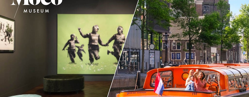 Museo Moco y crucero de 1 hora por los canales de Ámsterdam