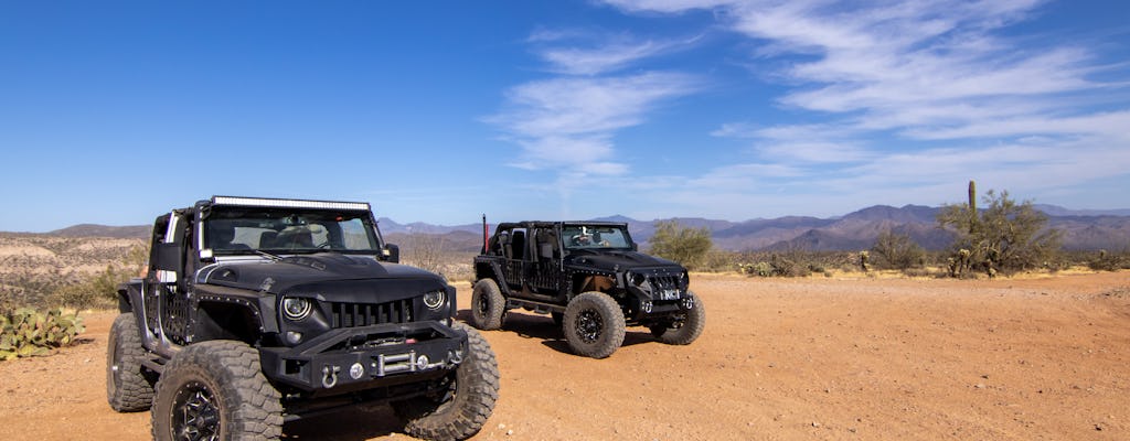 Jeep-Tour durch die Sonora-Wüste bei Sonnenuntergang